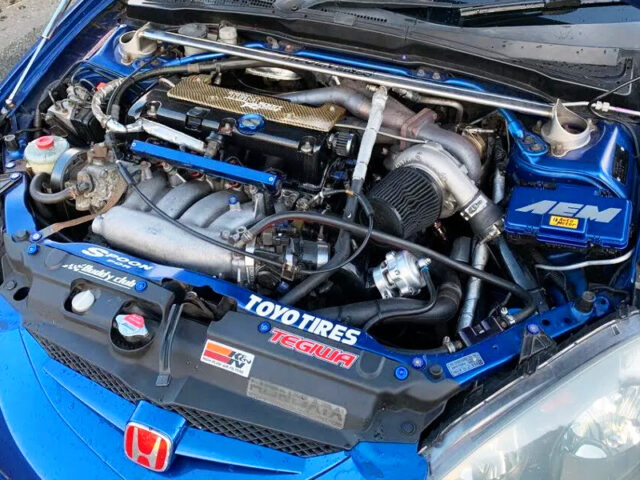 FULLY FORGED K20A i-VTEC ENGINE with GTX3076R SINGLE TURBO.