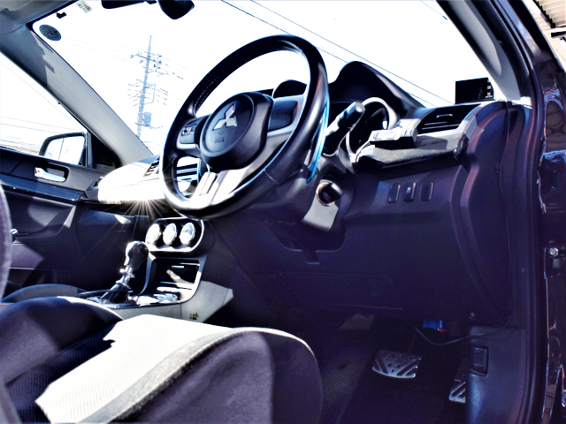 DRIVER'S SIDE DASHBOARD and STEERING.