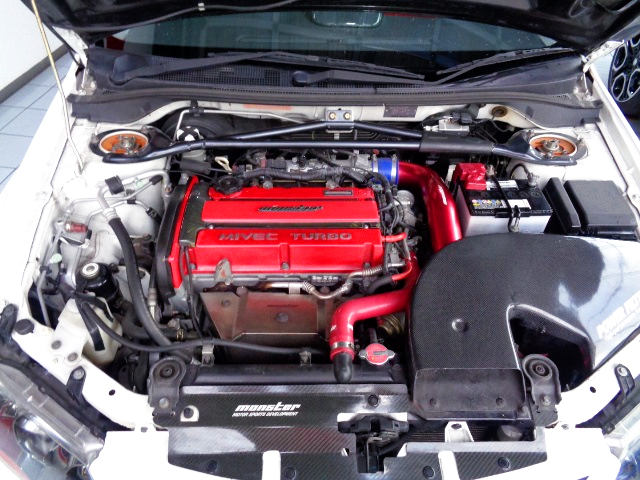 MIVEC 4G63T ENGINE of EVO 9GT ENGINE ROOM.