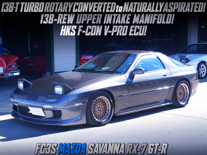 13B-T TURBO ROTARY CONVERTED to NATURALLY ASPIRATED into FC3S RX-7.