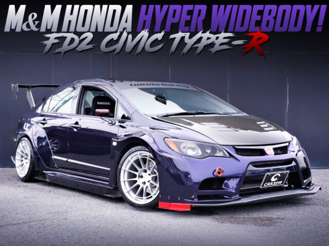 M and M HONDA HYPER WIDE BODIED FD2 CIVIC TYPE-R PURPLE.