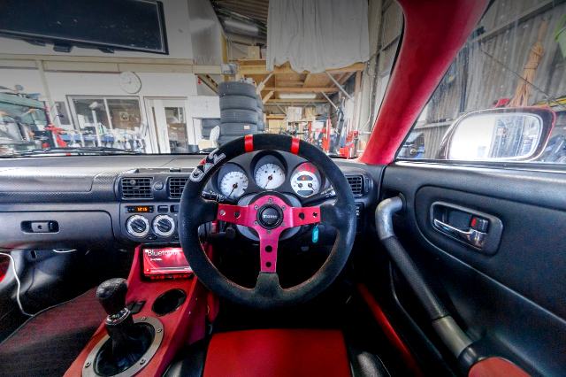 DRIVER'S SIDE DASHBOARD and STEERING.