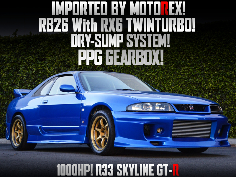 DRY SUMP RB26 With RX6 TURBOS into R33 GT-R.