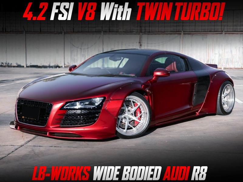 4.2 FSI V8 With TWIN TURBO into LB-WORKS WIDEBODY 1st Gen AUDI R8.