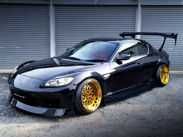 FRONT EXTERIOR of STANCE MAZDA RX-8.