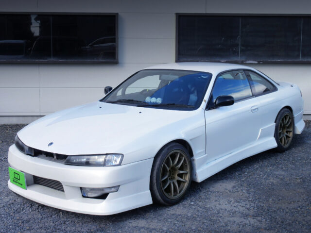 LATE-MODEL FRONT END onto S14 SILVIA Ks EXTERIOR. 
