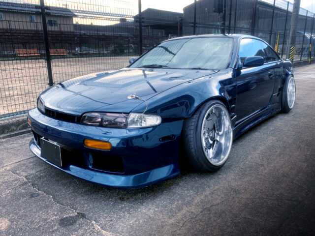 FRONT EXTERIOR of STANCED S14 SILVIA Qs.
