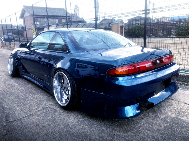 REAR EXTERIOR of STANCED S14 SILVIA Qs.