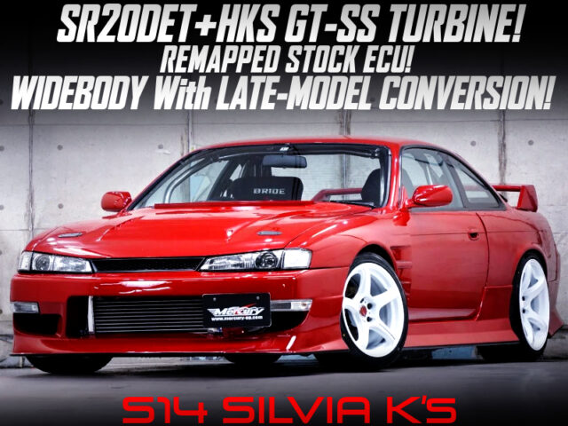 HKS GT-SS TURBOCHARGED, WIDEBODY With LATE-MODEL CONVERSION of S14 SILVIA.