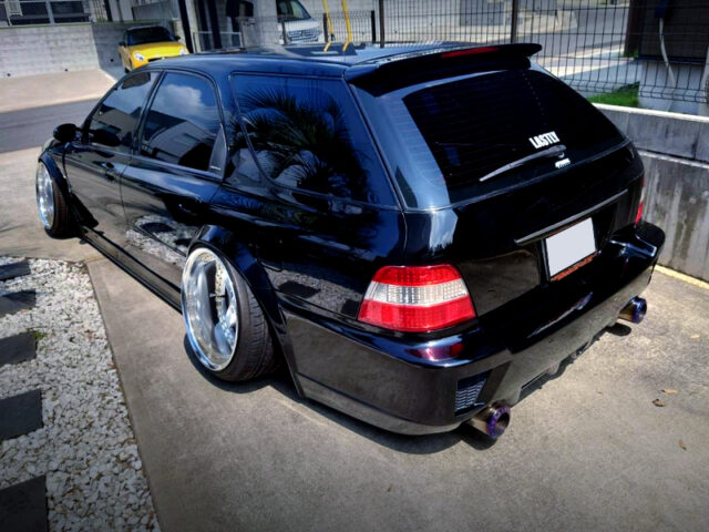 REAR EXTERIOR of STANCE CF2 ACCORD WAGON.