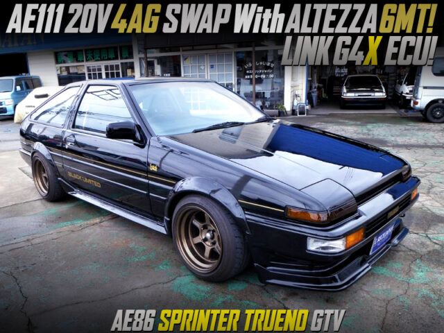 20V 4AGE ENGINE and ALTEZZA 6-SPEED TRANSMISSION SWAPPED, AE86 TRUENO GTV With BLACK LIMITED STYLE.