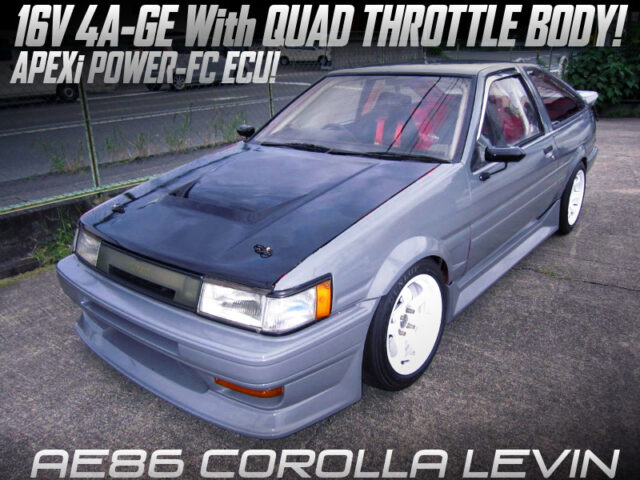 16V 4AGE With ITBs and POWER-FC into AE86 LEVIN HATCHBACK.