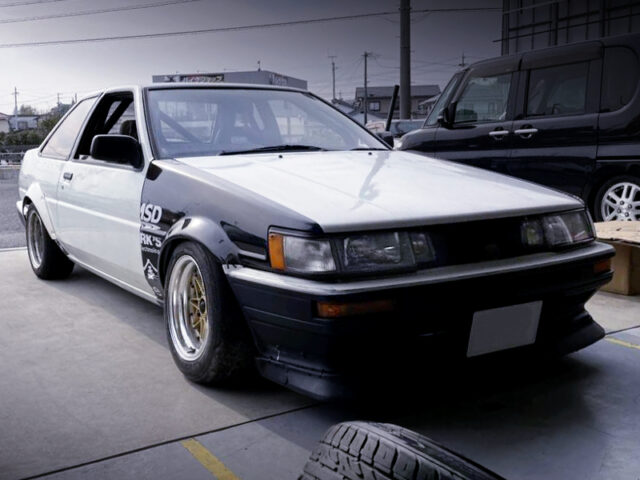 FRONT EXTERIOR of AE86 LEVIN GT APEX.