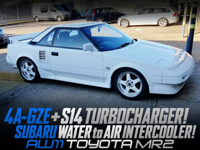 4A-GZE with S14 TURBO and SUBARU CHARGE INTERCOOLER into 1st Gen TOYOTA MR2.