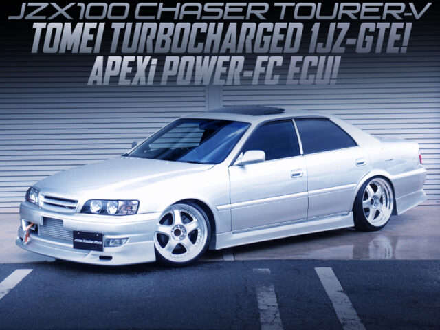 TOMEI TURBOCHARGED 1JZ-GTE With POWER-FC ECU into JZX100 CHASER TOURER-V.