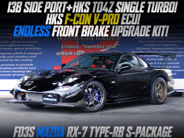13B SIDEPORT with TO4Z SINGLE TURBO into WIDEBODY FD3S RX7.