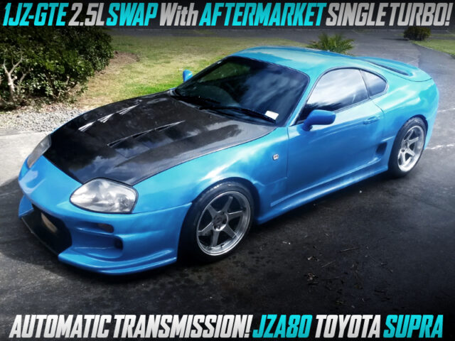 AFTERMARKET TURBOCHARGED 1JZ-GTE SWAP With AT into JZA80 SUPRA.