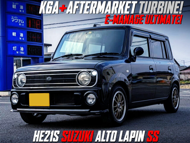 AFTERNARKET TURBOCHARGED K6A With E-MANAGE ULTIMATE ECU into HE21S ALTO LAPIN SS.