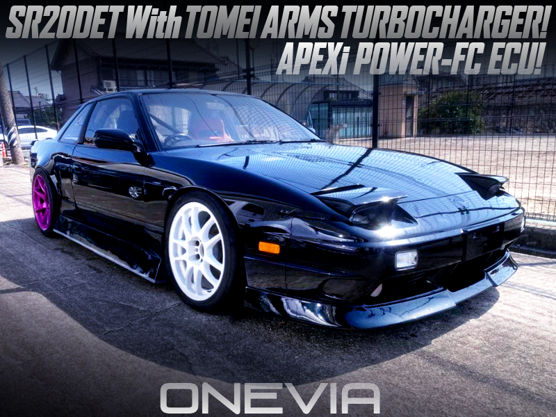 SR20DET With TOMEI ARMS TURBO and POWER-FC ECU into KPS13 ONEVIA.