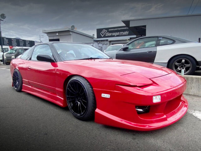 FRONT EXTERIOR of RED 180SX.