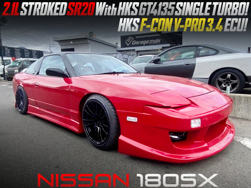 2.1L STROKED SR20 With HKS GT4135 TURBO into 180SX.