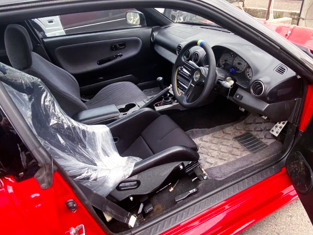 INTERIOR of RED 180SX.