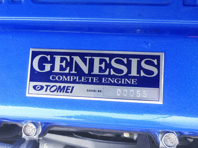 TOMEI GENESIS FJ20ET COMPLETE ENGINE SERIAL PLATE NUMBER.
