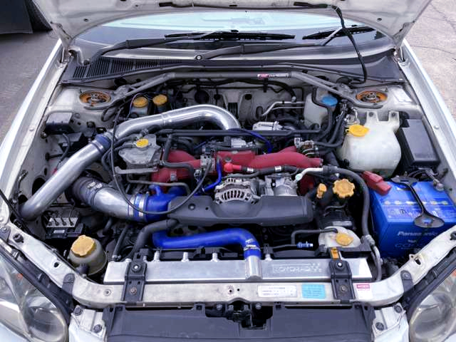 EJ207 BOXER TURBO ENGINE With HKS GT2 TURBO and FRONT MOUNT INTER COOLER.