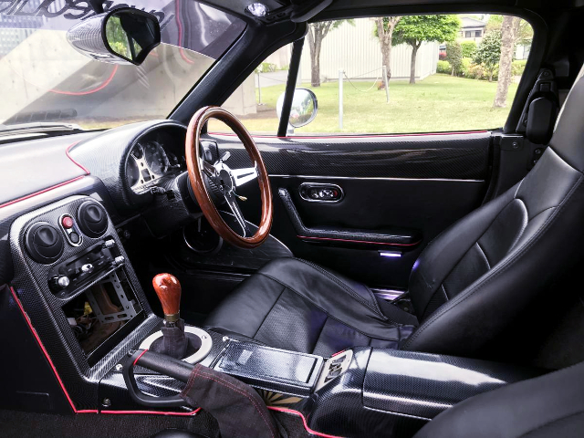 INTERIOR of NA6CE ROADSTER.