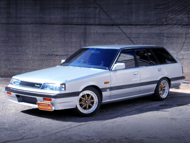 FRONT EXTERIOR of SILVER R31 SKYLINE WAGON.