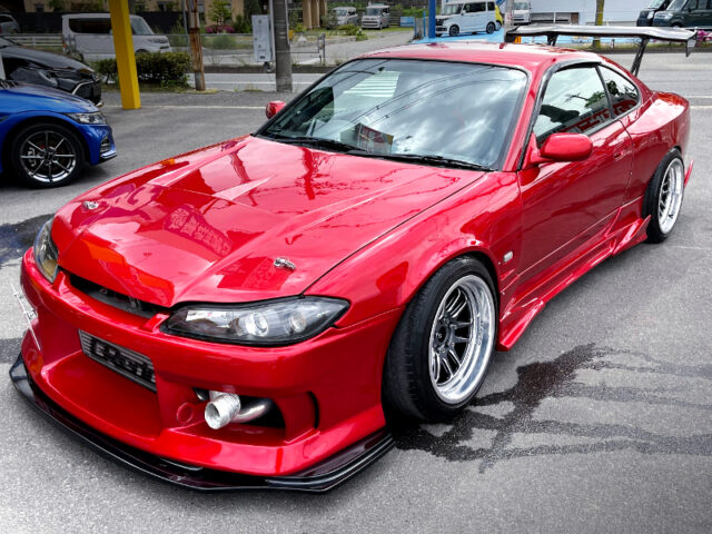 FRONT EXTERIOR of RED PAINT S15 SILVIA.
