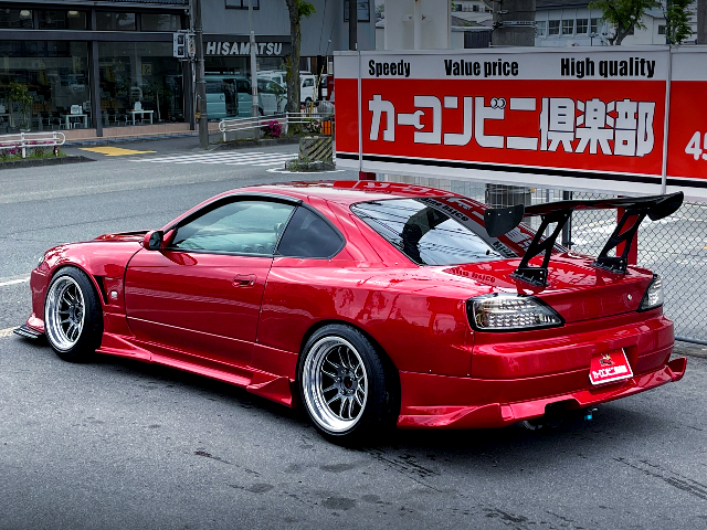 REAR EXTERIOR of RED PAINT S15 SILVIA.