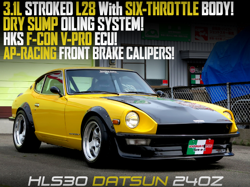 3.1L STROKED L28 With ITBs and DRY SUMP SYSTEM into S30 DATSUN 240Z.