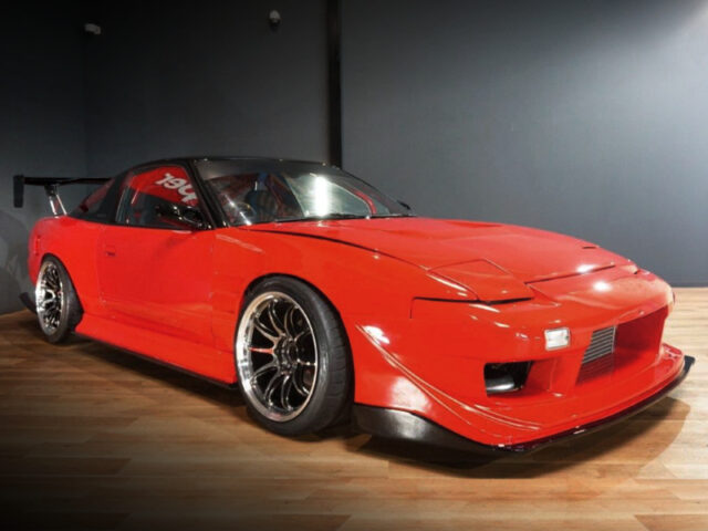 FRONT EXTERIOR of RED 180SX.