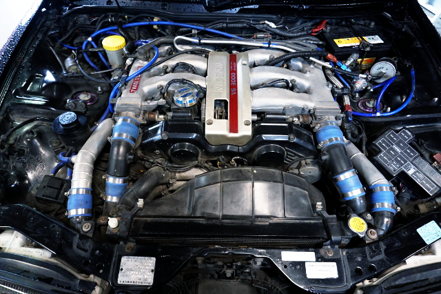 VG30DETT V6 ENGINE With IHI RX6 TWIN TURBO.