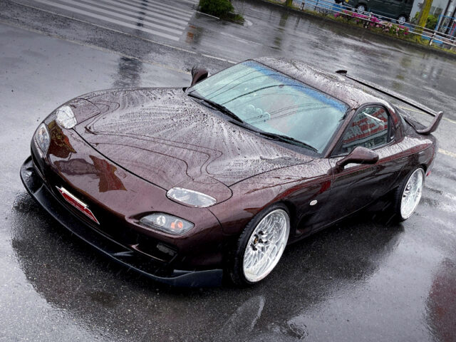 FRONT EXTERIOR of BROWN FD3S RX7.