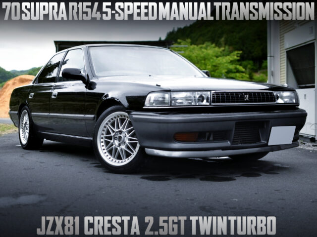 JZX81 CRESTA 2.5GT TWIN TURBO With 5-SPEED MANUAL CONVERSION.