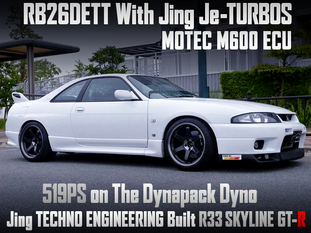 RB26DETT With Jing Je TURBOS and MOTEC M600 ECU into R33 SKYLINE GT-R.