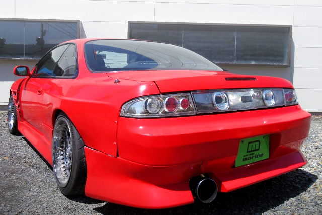 REAR EXTERIOR of LATE-MODEL S14 SILVIA.