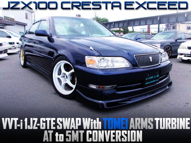 AT to 5MT CONVERSION, VVTi 1JZ-GTE SWAP With TOMEI ARMS TURBO into JZX100 CRESTA EXCEED.