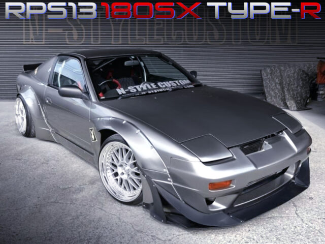 SILVER PAINTED, ROCKET BUNNY WIDE BODIED 180SX TYPE-R.