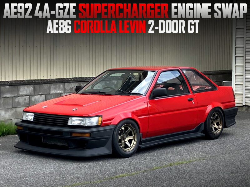 AE92 4AGZE SUPERCHARGER ENGINE SWAPPED AE86 LEVIN 2-DOOR GT.
