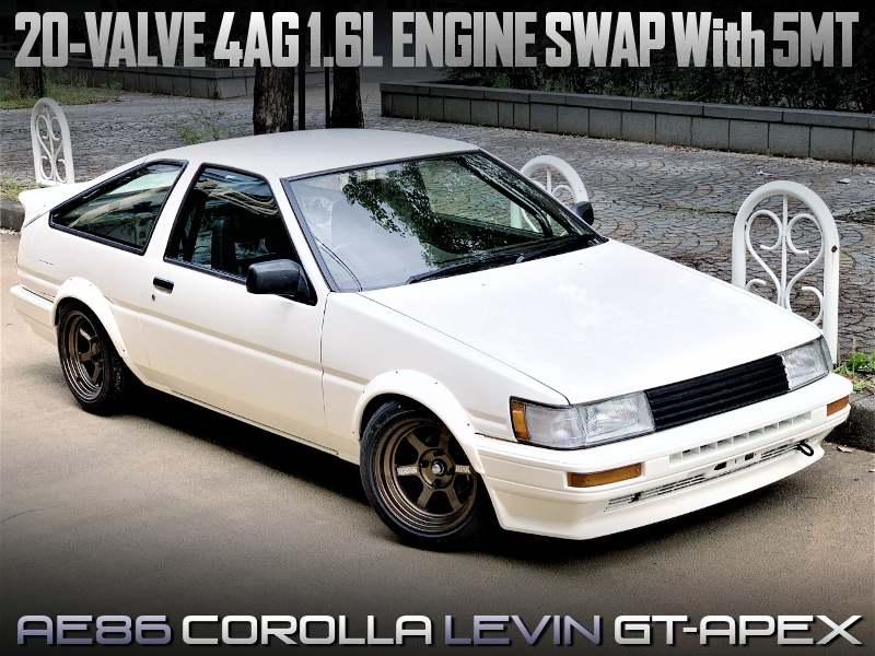 FLARE ARCHES WIDE BODIED, 20V 4AG SWAPPED AE86 LEVIN GT-APEX.