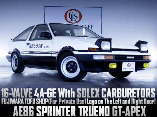 16-VALVE 4A-GE With SOLEX CARBURETORS into AE86 SPRINTER TRUENO GT-APEX.