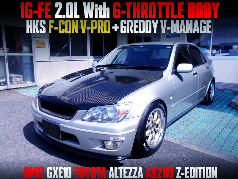 1G-FE 2.0L With 6-THROTTLE BODY into GXE10 ALTEZZA AS200 Z-EDITION.