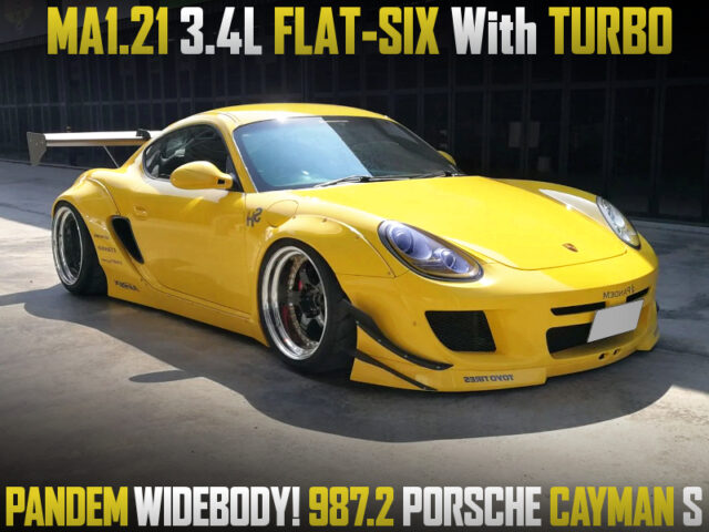 PANDEM WIDE BODIED, MA1.21 3.4L FLAT-SIX With TURBO into 987.2 PORSCHE CAYMAN S.
