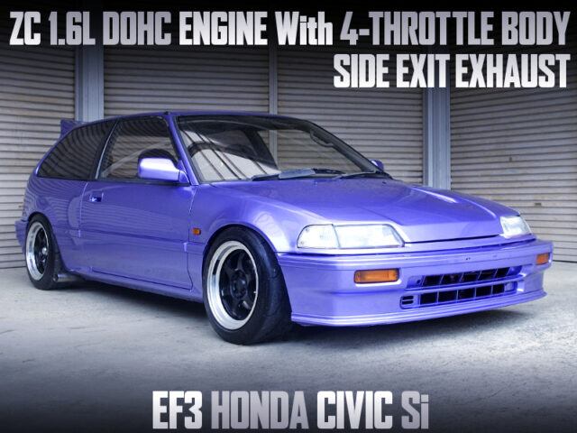 ZC 1.6L ENGINE With ITB'S into EF3 CIVIC Si.