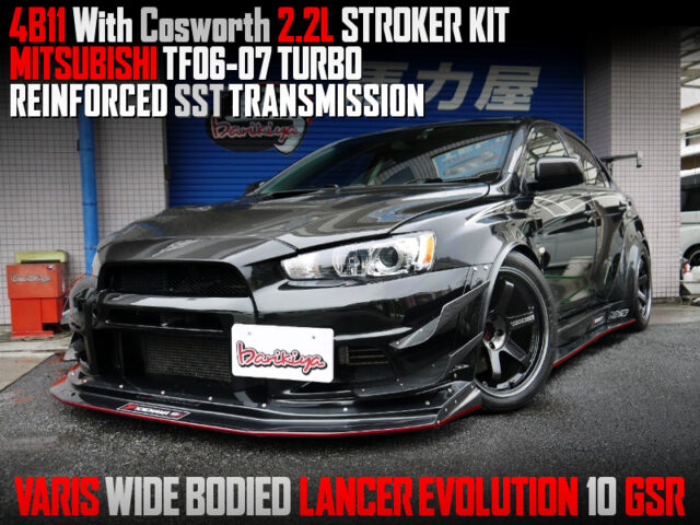 VARIS WIDE BODIED, 4B11 With COSWORTH 2.2L KIT and TF06-07 TURBO into EVO 10 GSR.