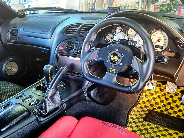INTERIOR of PAN SPEED WIDEBODY FD3S RX-7 TYPE-RS.