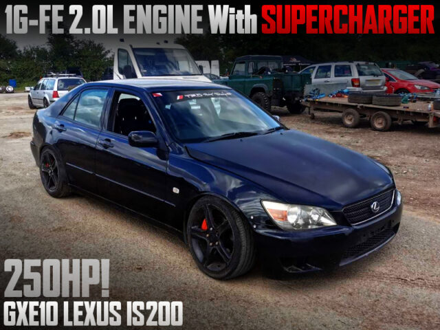 SUPERCHARGED 1G-FE into GXE10 LEXUS IS200.